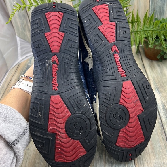 ⭐️Therafit Sienna Prints Women's Side Zip Sport Casual Shoe sneaker size 9 stars - Picture 10 of 10